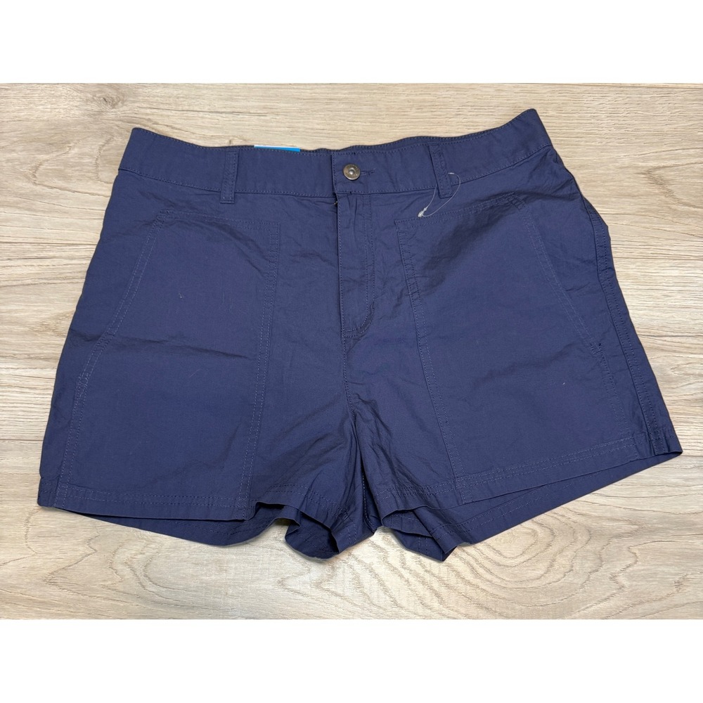 Columbia Womens Navy‎ Holly Hideaway Outdoor Utility Shorts Size 12